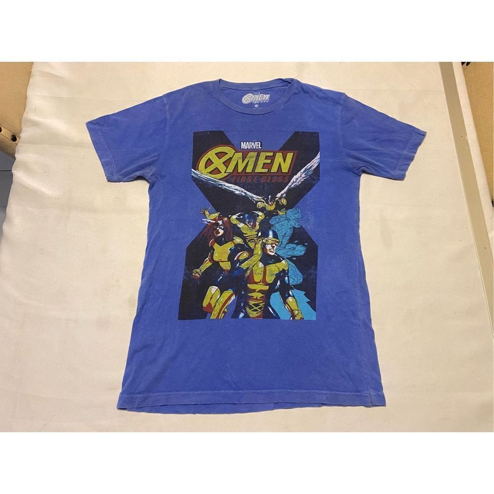 Marvel Shirt Mens Medium Blue X Men First Class Superhero